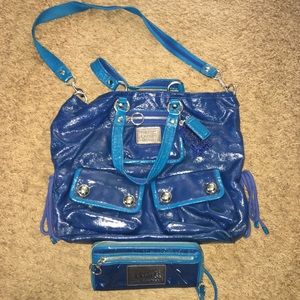 Coach XL bag with wallet